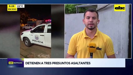 Video: Detienen a tres hombres que estarían implicados en asalto a playero