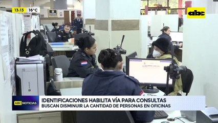 Video: Identificaciones habilita vía para consultas