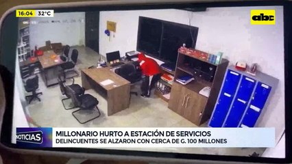 Millonario hurto a estación de servicios: delincuentes se alzaron con cerca de G. 100 millones