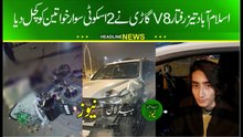islamabad v8 vehicle accident two girls dead