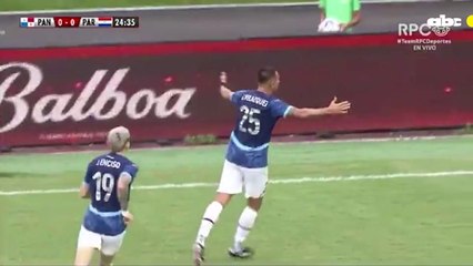 El gol de Gustavo Velázquez en el triunfo de Paraguay