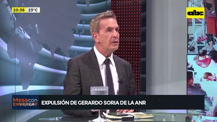 Gerardo Soria sobre su expulsión de la ANR: ‘’No me dieron el derecho a la defensa’'