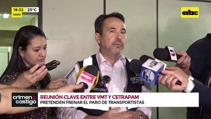 Video: reunión entre VMT y Cetrapam pasa a cuarto intermedio hasta mañana