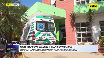SEME necesita 40 ambulancias y tiene 10
