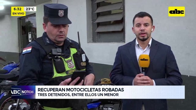 Video: Recuperan motos robadas tras operativo