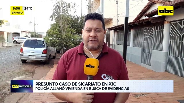 Presunto sicariato en PJC: allanan vivienda en busca de evidencias