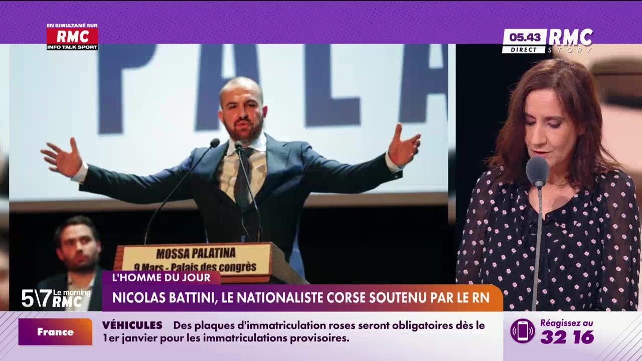 Le Portrait de Virginie Phulpin : Nicolas Battini, le nationaliste corse soutenu par le RN - 03/12