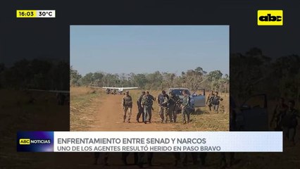 Enfrentamiento entre SENAD y narcos: uno de los agentes resultó herido en Paso Bravo