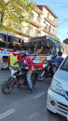 Accidente de tránsito en San Lorenzo entre buses que terminó en pelea de pasajeros