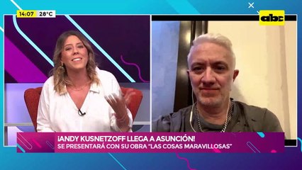 Video: ¡Andy Kusnetzoff llega a Asunción!