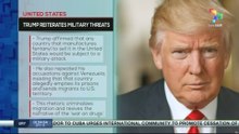 UNITED STATES l Trump reiterates military threats