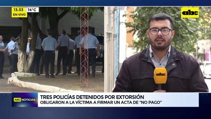 Video: tres policías detenidos por extorsión obligaron a víctima a firmar acta de “no pago”