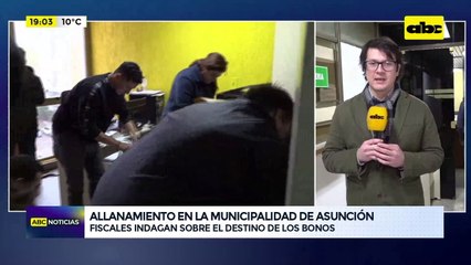 Bonos de Nenecho: continúa el allanamiento en la Municipalidad de Asunción