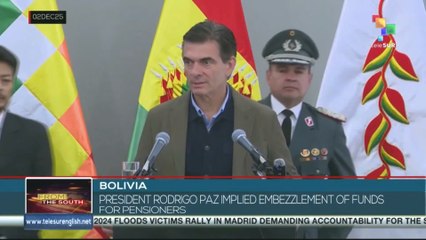 BOLIVIA l Pres. Rodrigo Paz implied embezzlement of funds for pensioners