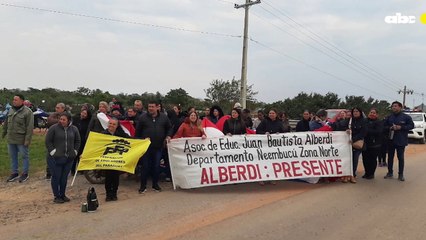 Movilización de docentes en todo el país