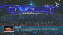 RUSSIA l Pres. Putin says Moscow is not interested in conflict with Europe
