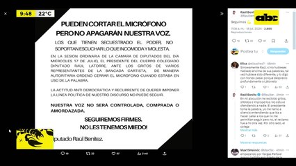 Video: Diputado Raúl Benítez dice que recibe amenazas de expulsión