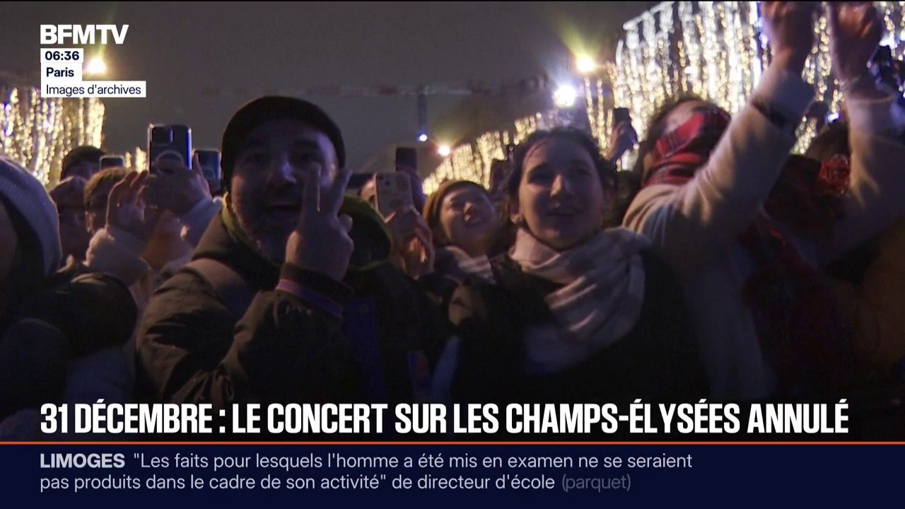 Pour le Nouvel an, le concert sur les Champs-Élysées annulé mais le feu d'artifice aura bien lieu