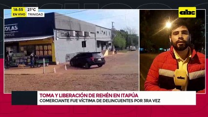Video: asalto con toma de rehén, tiroteo y persecución en Itapúa
