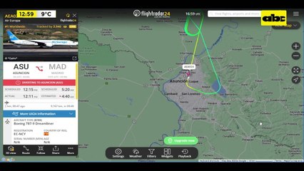 Video: avión aterrizó de emergencia en el Silvio Pettirossi tras impactar contra un pájaro