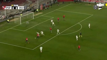 El gol de Independiente en el triunfo sobre Olimpia