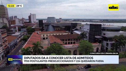 Concurso de méritos en Cámara Baja: diputados da a conocer lista de admitidos