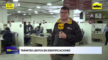 Identificaciones: sigue lentitud para realizar  trámites