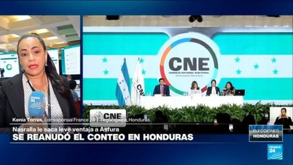 Nasralla saca leve ventaja a Asfura tras reanudación del conteo en Honduras