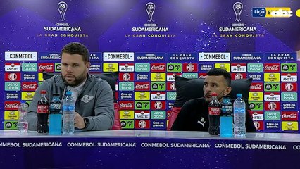 Ariel Galeano y Antonio Bareiro tras la clasificación de Libertad