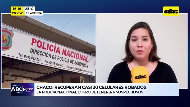 Chaco: Policía Nacional logró recuperar casi 30 celulares robados y detener a 6 sospechosos
