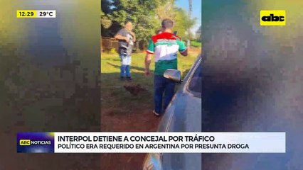 San Rafael del Paraná: Interpol detiene a concejal por tráfico