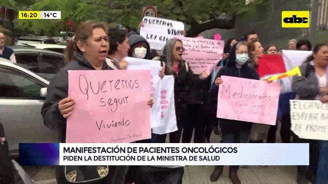 Video: pacientes oncológicos se unen en manifestación, reclamando atención del Estado