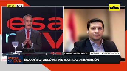 Moody’s otorgó a Paraguay el grado de inversión: viceministro de Economía explica está calificación
