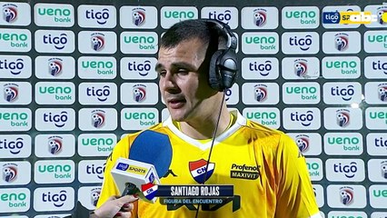 Santiago Rojas después del triunfo de Nacional frente a Libertad