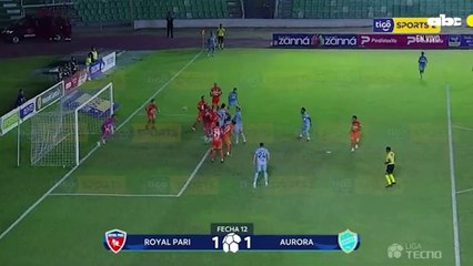 El gol de Cristian Enciso en el empate de Aurora