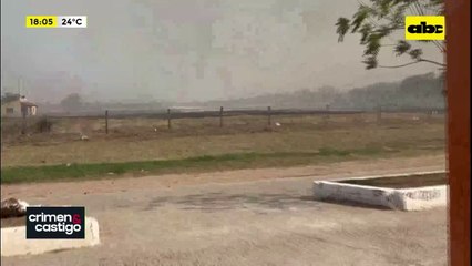 Video: Incendio rodea a la ciudad de Fuerte Olimpo, Chaco