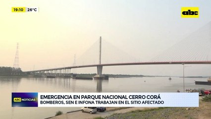 Video: declararon emergencia general por incendio de gran magnitud en el parque Cerro Corá