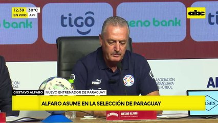 Alfaro asume como DT de Paraguay y dice que la Selección tendrá “puertas abiertas”