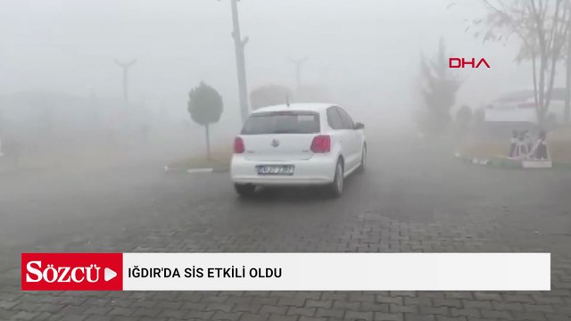 Iğdır'da sis etkili oldu