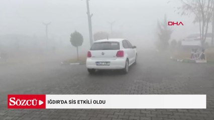 Iğdır'da sis etkili oldu