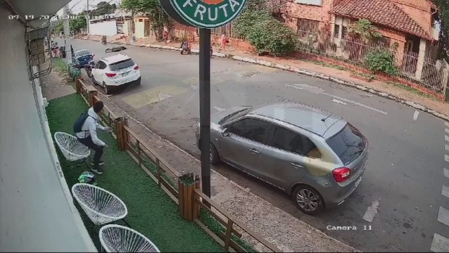 Imágenes De Circuito Cerrado Del Caso De Sicariato Ocurrido En Pleno Centro De Capiatá Esta Manaña. (Gentileza Snt)