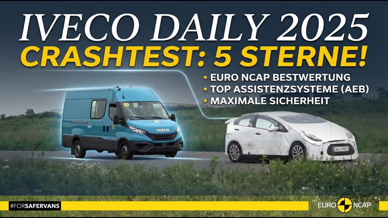 Euro NCAP 2025: So schneidet der neue IVECO Daily Diesel 35S ab
