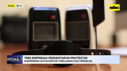 Suspenden licitación de tobilleras electrónicas: tres empresas presentaron protestas