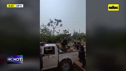 Lambaré: cayó “Chacal” con una bomba molotov en zona Pantanal