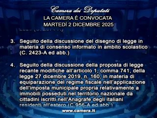 Roma - Camera - 19° Legislatura - 576° seduta -1- (02.12.25)