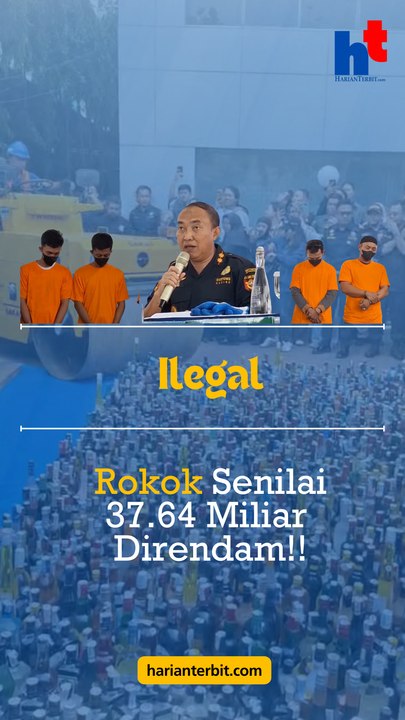 Ilegal, Rokok Senilai 37,64 Miliar Direndam!!
