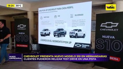 Chevrolet presenta el nuevo modelo S10: ofreció un test drive a sus clientes