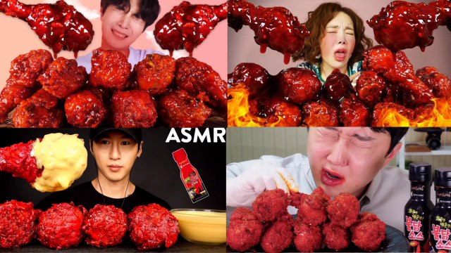 🔥 10X SPICY FRIED CHICKEN ASMR| ASMR NUCLEAR FRIED CHICKEN WITH HOT SAUCE