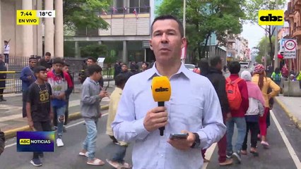 Día de la Raza: indígenas se movilizan en el microcentro