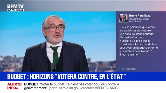 Budget 2026: Nous sommes la seule famille politique à être cohérente avec nos idées , estime Arnaud Péricard, porte-parole Horizons